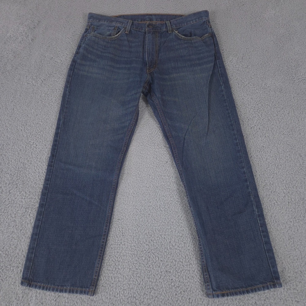 Levis Jeans Mens 38x30 Blue 559 Relaxed Fit Straight Medium Wash Denim Cotton